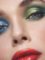 woman with make up on the face