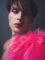 Man with make up and red lips